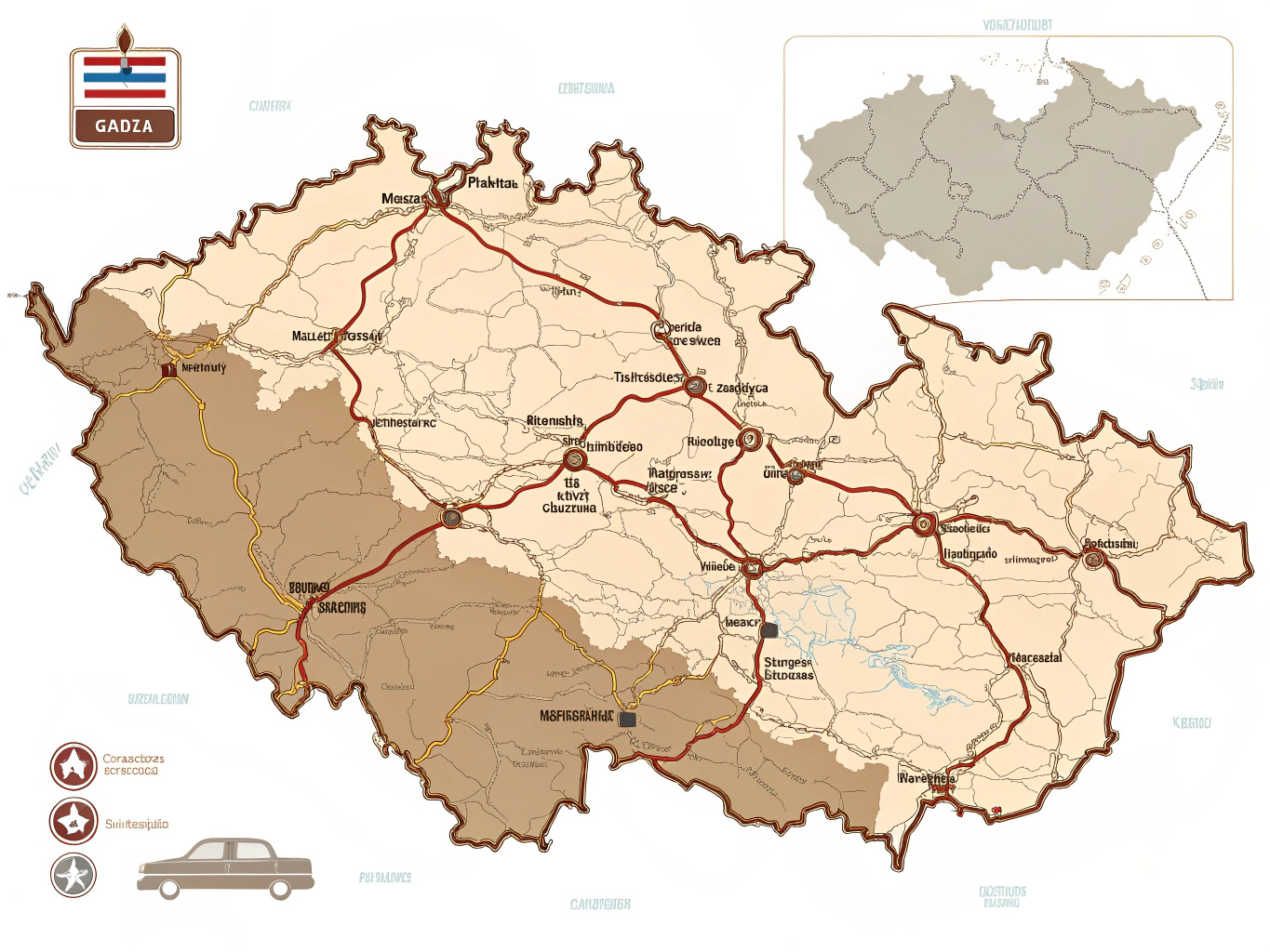 Mapa dálničních známek na Slovensku
